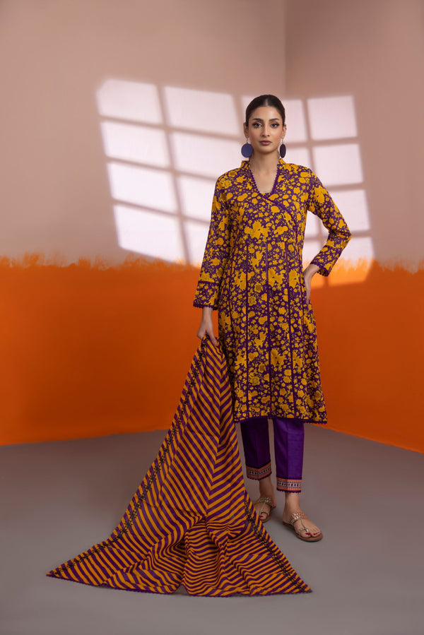 S22-10 Salina Digital Printed Lawn Volume-22 Collection 2024 by Regalia