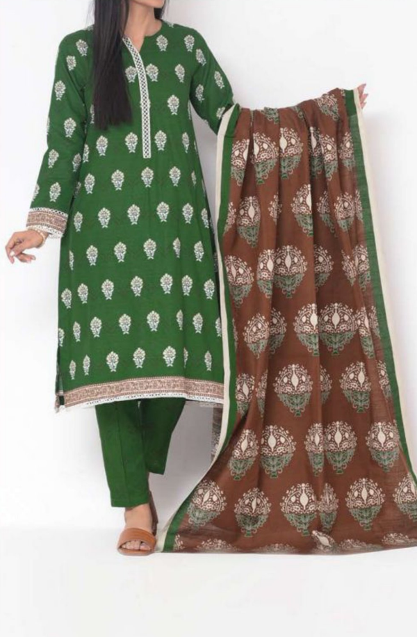 SK3-22096263 Mizaj Unstitched 3 piece Khaddar Collection