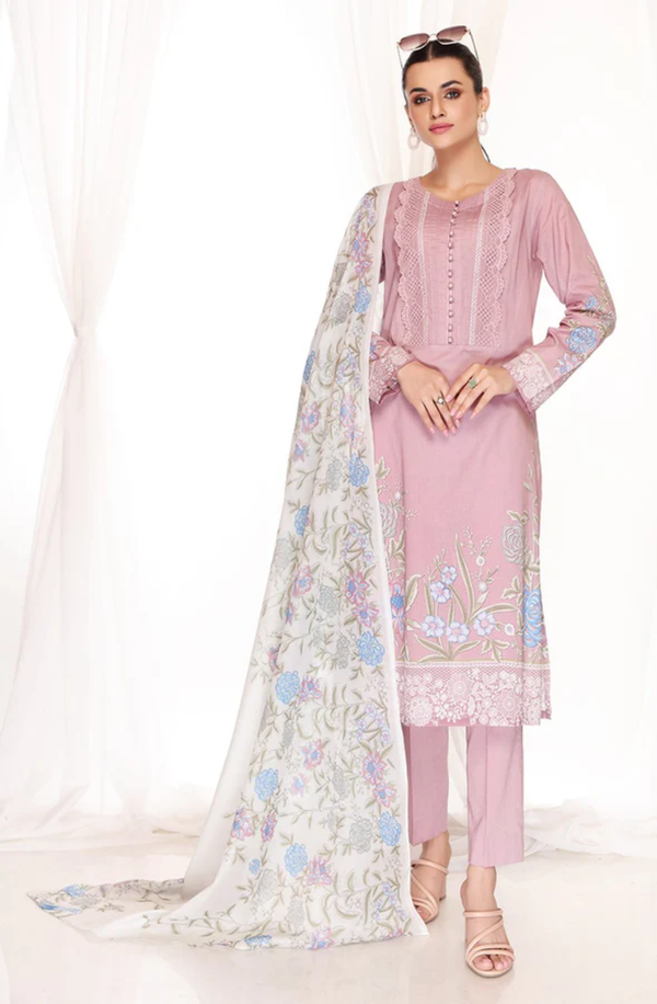 42001710-R Unstitched 3 piece Suit Nishat Unstitched Lawn Collection Volume-8