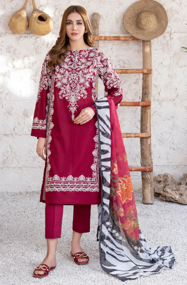 U3528SU-3PC-565 Unstitched 3 Piece Lawn Collection Volume-2 2025 by Limelight