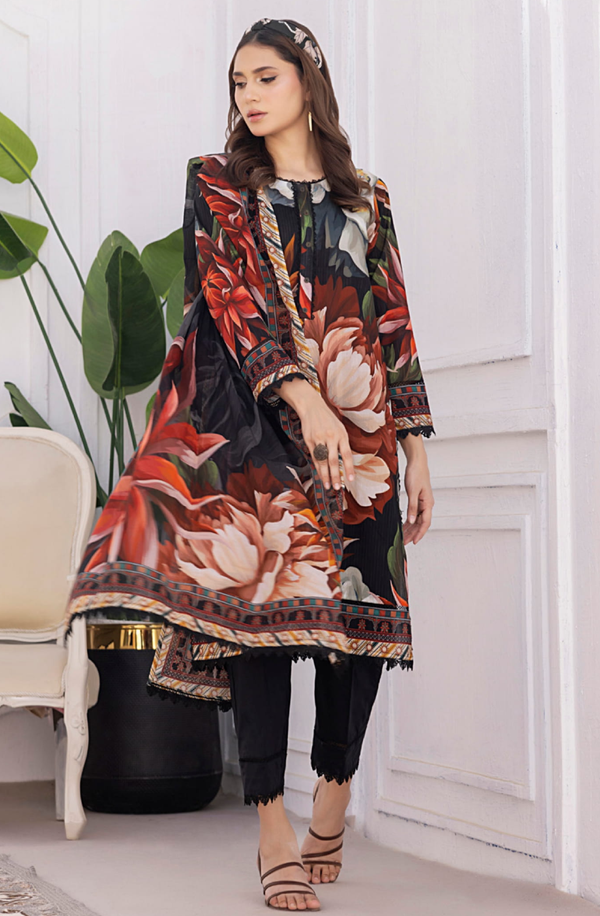 SDPL25V13-2 Salina Unstitched Digital Printed Lawn Volume-13 collection 2025 by Regalia