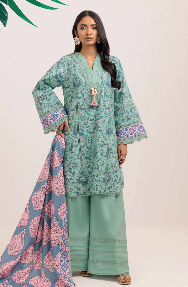 WSS25P3059 Unstitch Printed Lawn Collection 2025 by Bonanza Satrangi