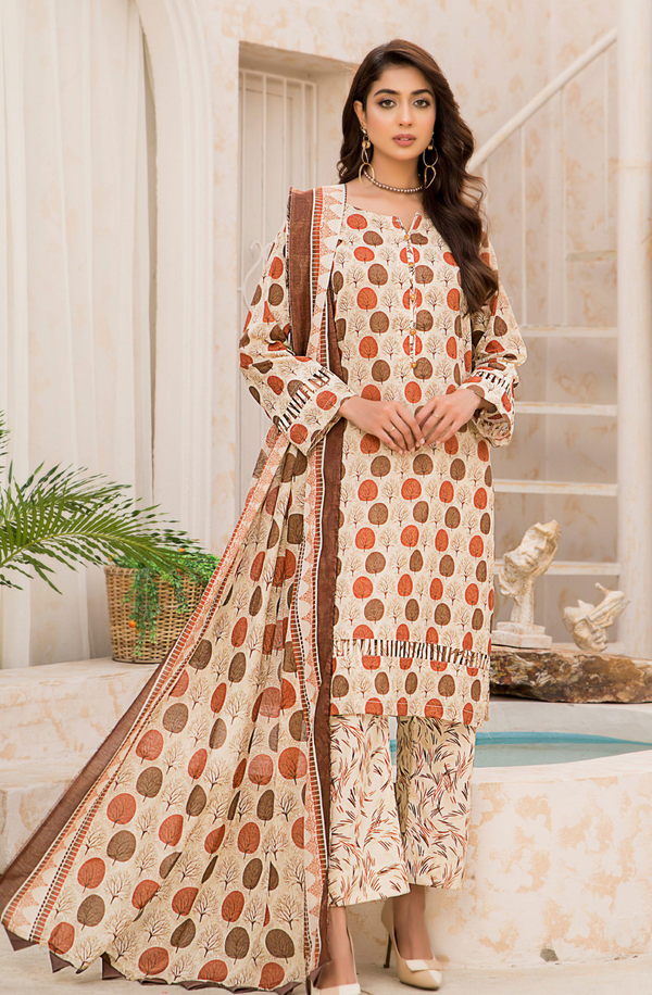 ENB-10 Unstitched 3 Piece Summer Lawn Collection Volume-1 by Edenrobe