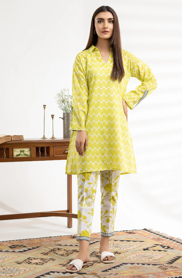 U2902SU-2PC-GRN Unstitch 2 Piece Lawn Collection 2024 by Limelight