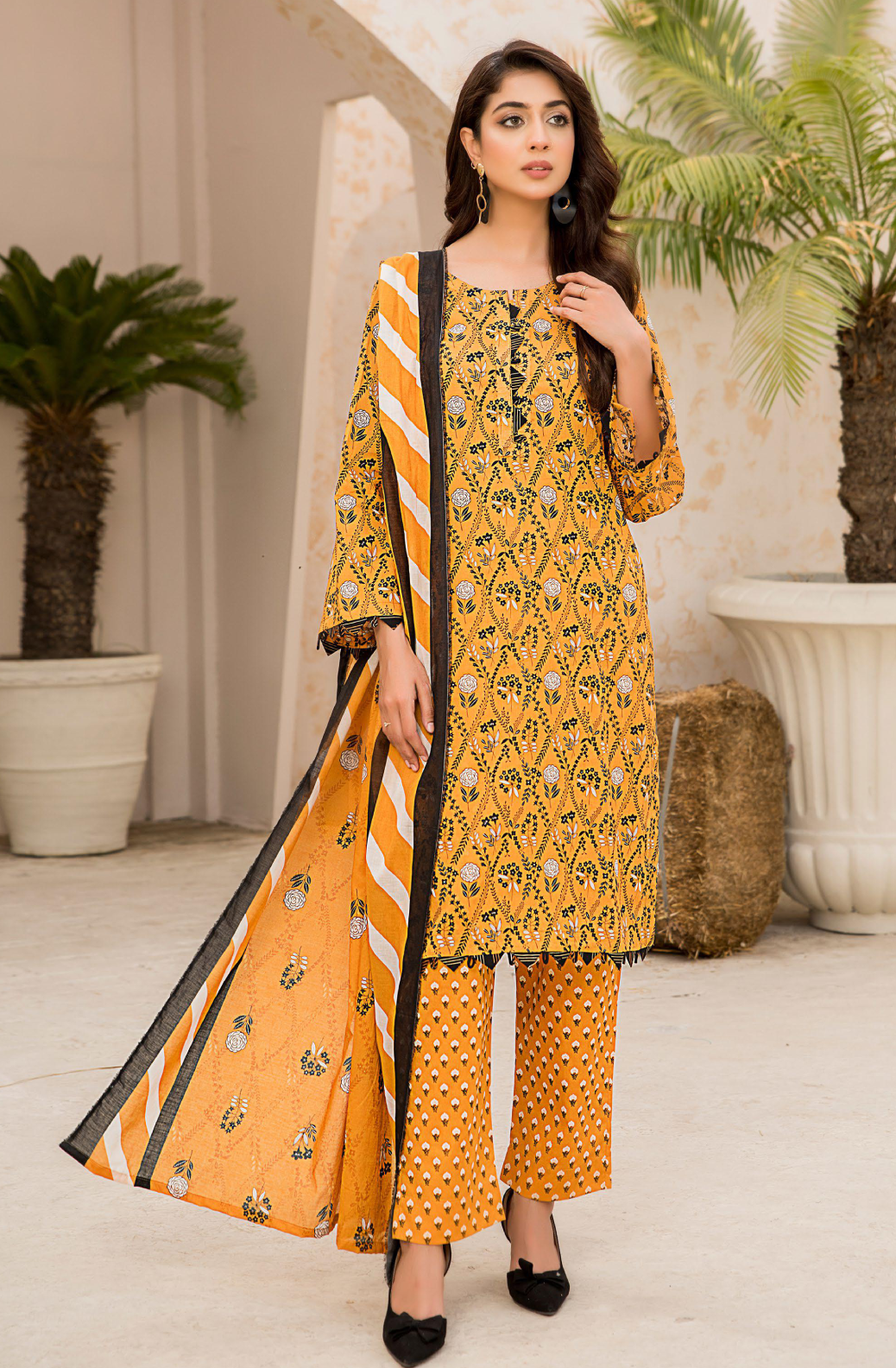 ENB-12 Unstitched 3 Piece Summer Lawn Collection Volume-1 by Edenrobe ...
