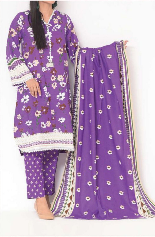 SK3-22096267 Mizaj Unstitched 3 piece Khaddar Collection