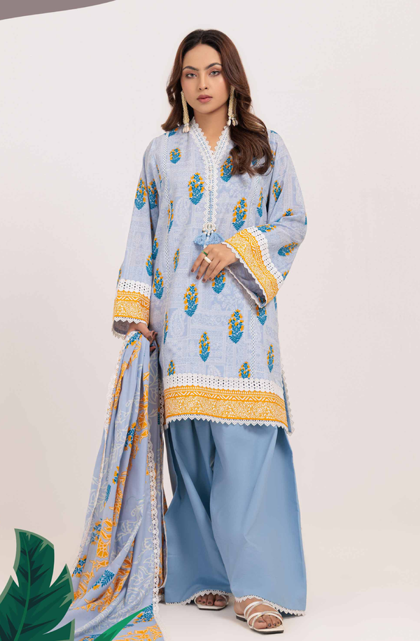 WSS25P3055 Unstitch Printed Lawn Collection 2025 by Bonanza Satrangi