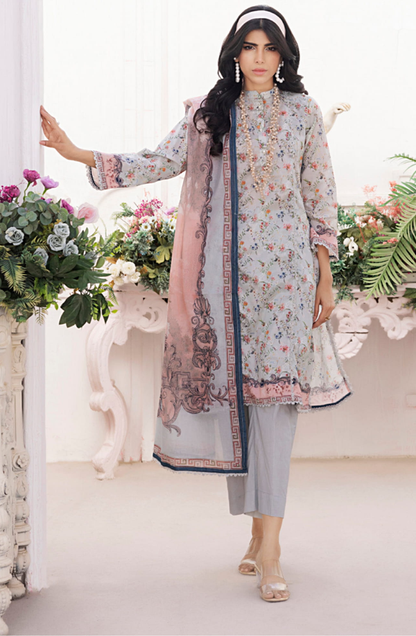 SDPL25V13-3 Salina Unstitched Digital Printed Lawn Volume-13 collection 2025 by Regalia
