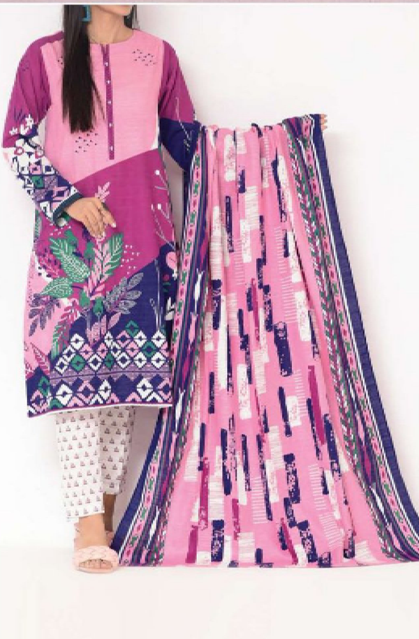SK3-22096272 Mizaj Unstitched 3 piece Khaddar Collection
