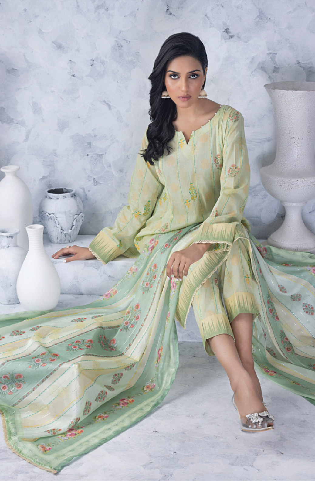 SSZ-10 Unstitched 3 piece Suit Silk Zari Lawn Collection by Regalia ...