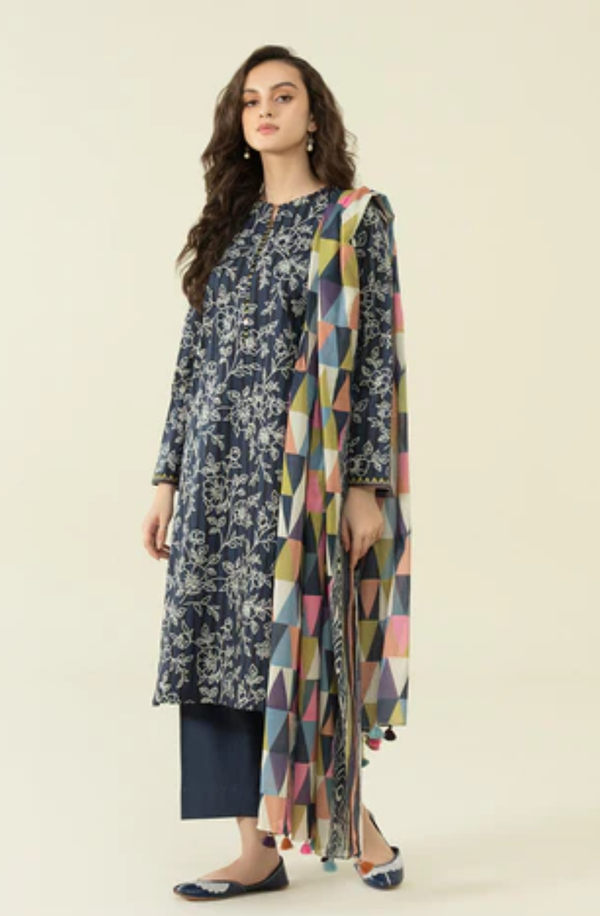 U3P-DY23V4-29WS Unstitched Printed Lawn Collection 2025 Volume-04 by Sapphire
