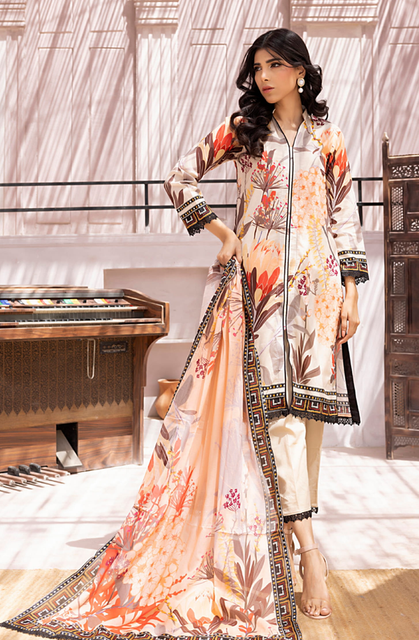 SDPL25V12-4 Salina Digital Printed Lawn Volume-12 Collection 2025 by Regalia