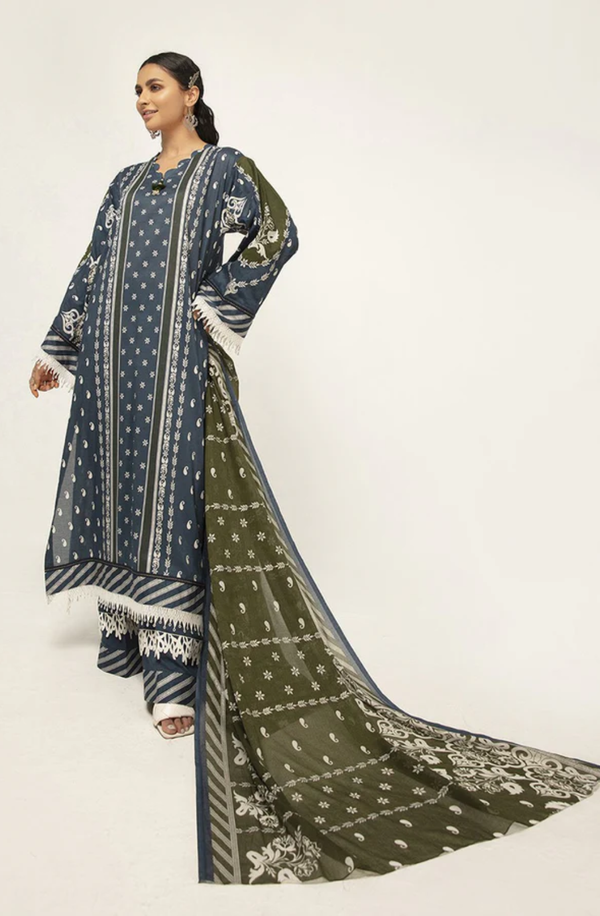 42101200-R Unstitched 3 piece Suit Nishat Unstitched Lawn Collection Volume-6