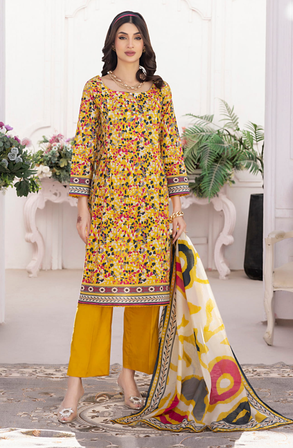 SDPL25V13-4 Salina Unstitched Digital Printed Lawn Volume-13 collection 2025 by Regalia
