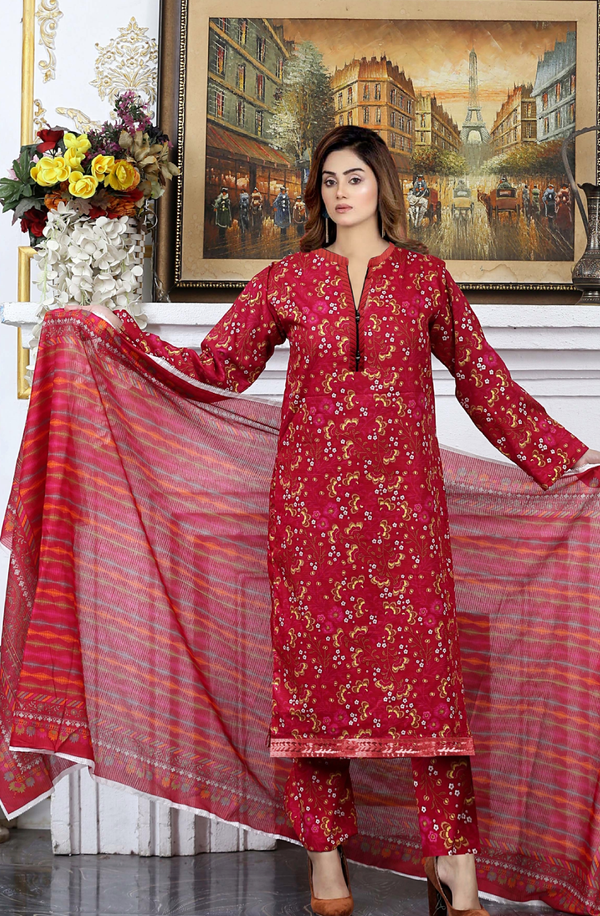 CL-02 COCO Lawn Prints Unstitched 3-piece Suit by Lenaim