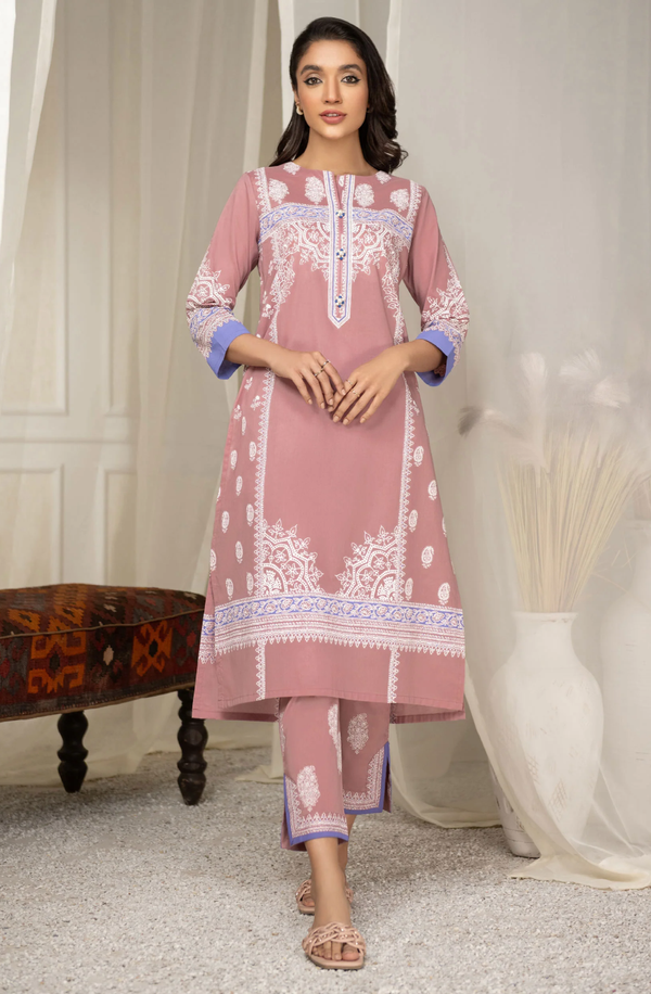 U2941SU-2PC-TPK Unstitch 2 Piece Lawn Collection 2024 by Limelight