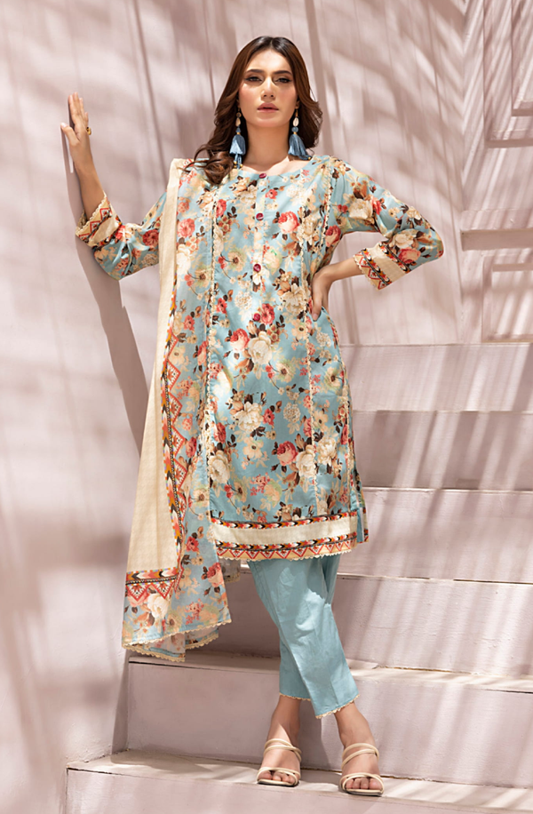 SDPL25V12-5 Salina Digital Printed Lawn Volume-12 Collection 2025 by Regalia