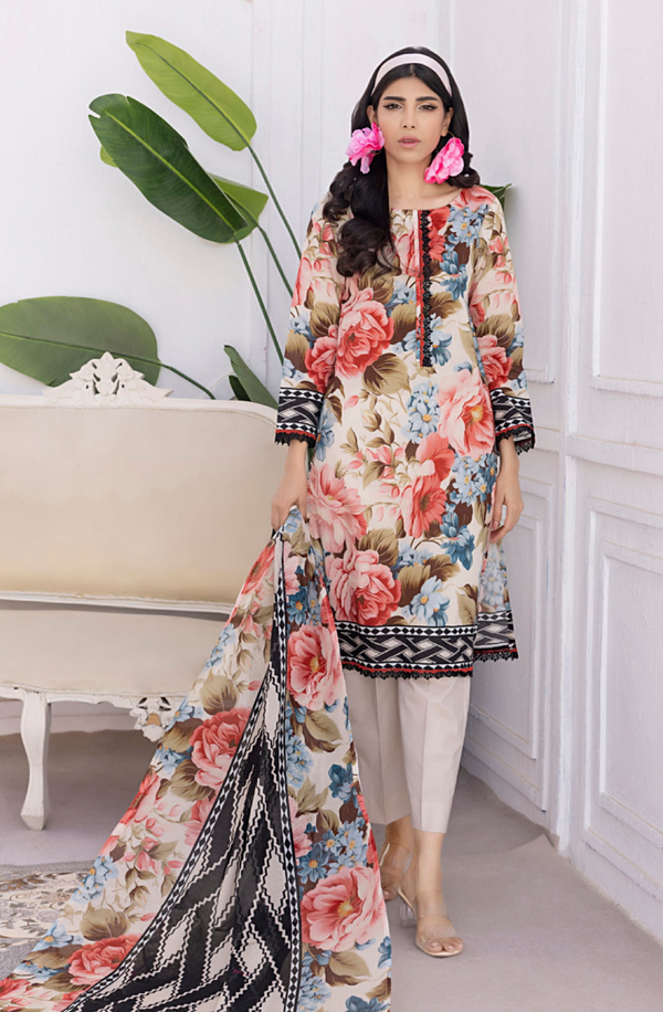 SDPL25V13-5 Salina Unstitched Digital Printed Lawn Volume-13 collection 2025 by Regalia