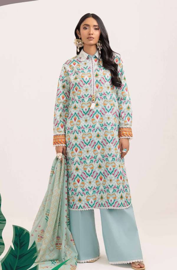 WSS25P3050 Unstitch Printed Lawn Collection 2025 by Bonanza Satrangi