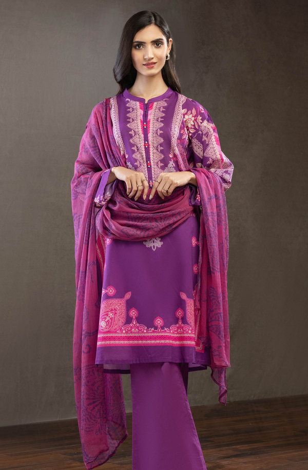 U2799SU-2PC-PRP Unstitch 2 Piece Lawn Collection 2024 by Limelight