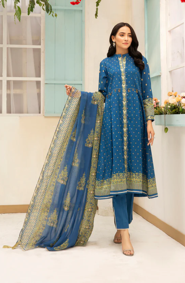 42101044-R  Unstitched 3 piece Suit Nishat Lawn Collection Volume-9