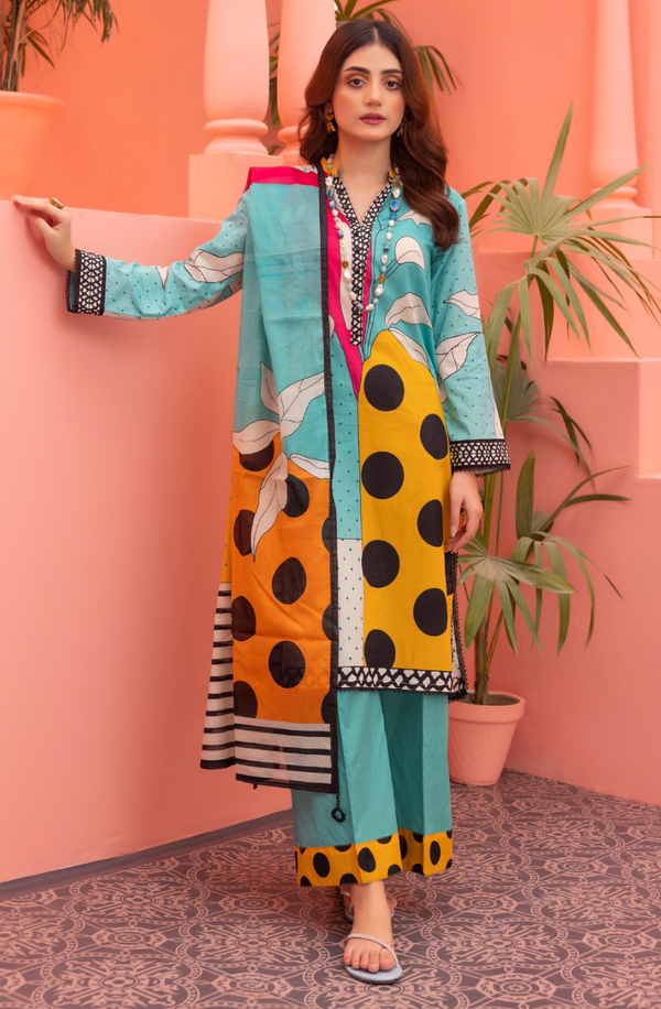 S24-03 Salina Volume 24 Digital Printed Lawn Collection 2024 by Regalia