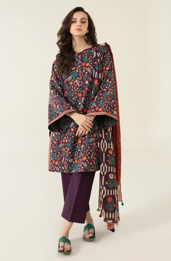 U3P-DY23V4-24WS Unstitched Printed Lawn Collection 2025 Volume-04 by Sapphire