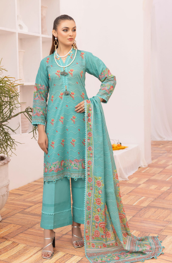 CA42031 Mira Unstitched 3 piece Suit Lawn Collection by Gul Ahmed