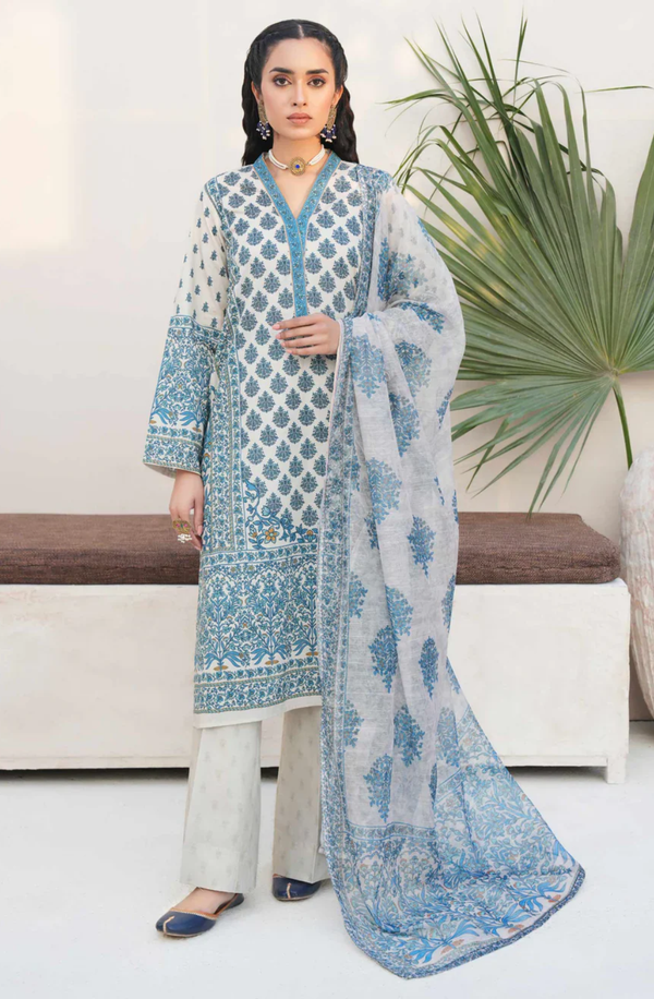 U4353SU-3PC-014 Unstitched 3 Piece Lawn Collection Volume-2 2025 by Limelight