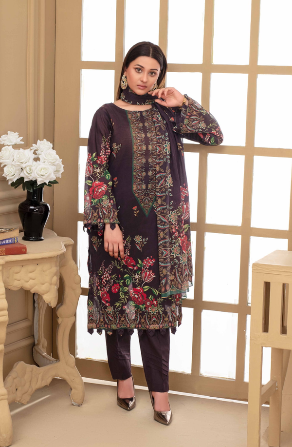 MCV4-03 Unstitch Lawn Collection 2025 Volume-04 by Moco Prints
