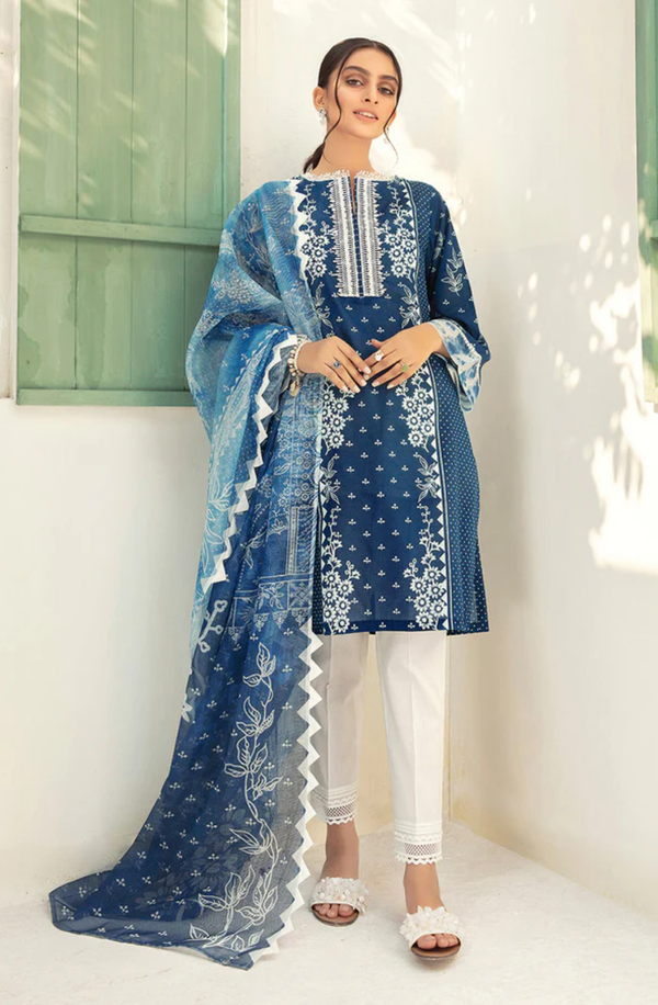 42101026-R  Unstitched 3 piece Suit Nishat Lawn Collection Volume-9