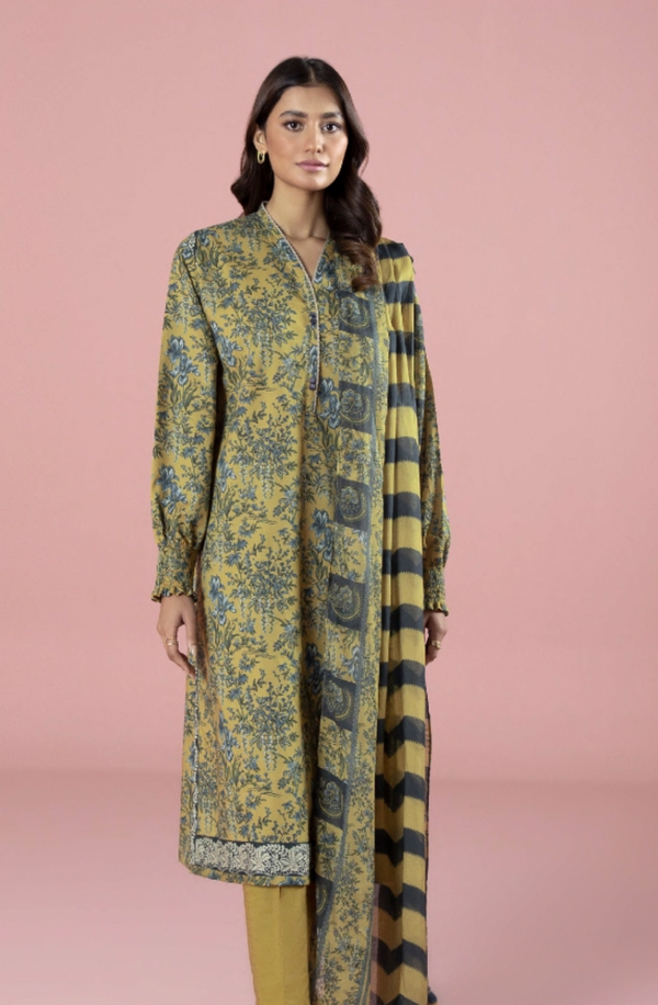 3P-DY23ZV0-8WS Unstitched Printed Lawn Collection 2025 Volume-6 by Sapphire