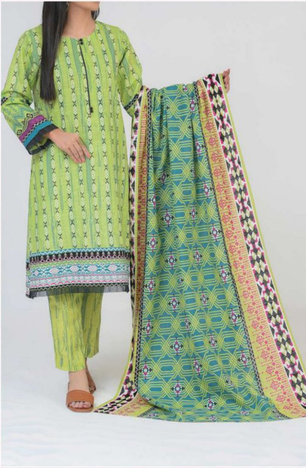 SK3-22096244 Mizaj Unstitched 3 piece Khaddar Collection