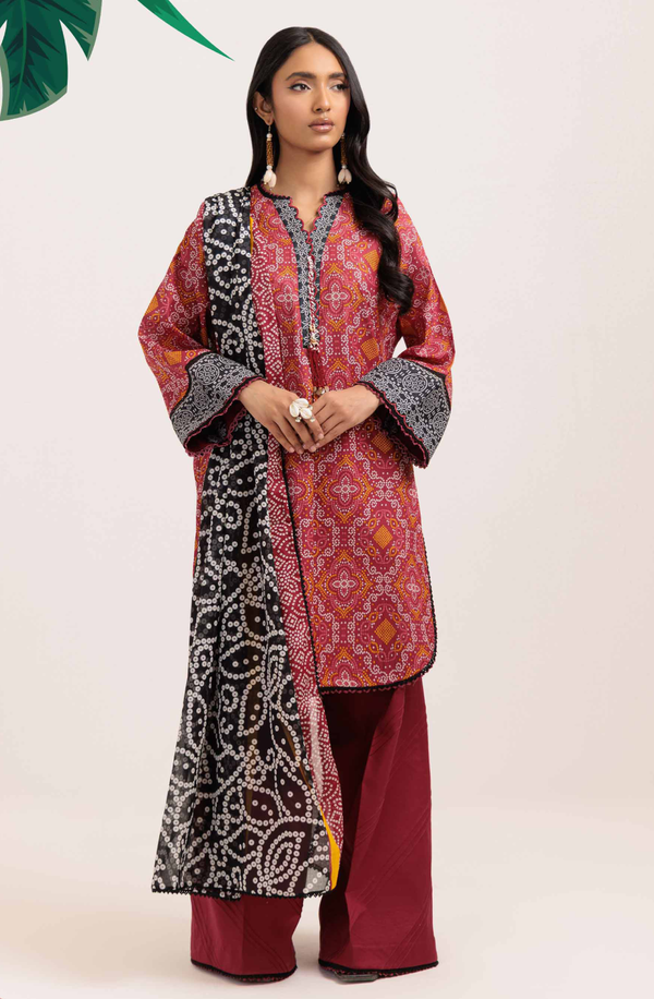 WSS25P3043 Unstitch Printed Lawn Collection 2025 by Bonanza Satrangi