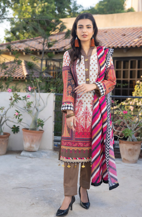 ORC6-9 Unstitched 3piece Suit Orchid Printed Lawn Volume 6 by Regalia