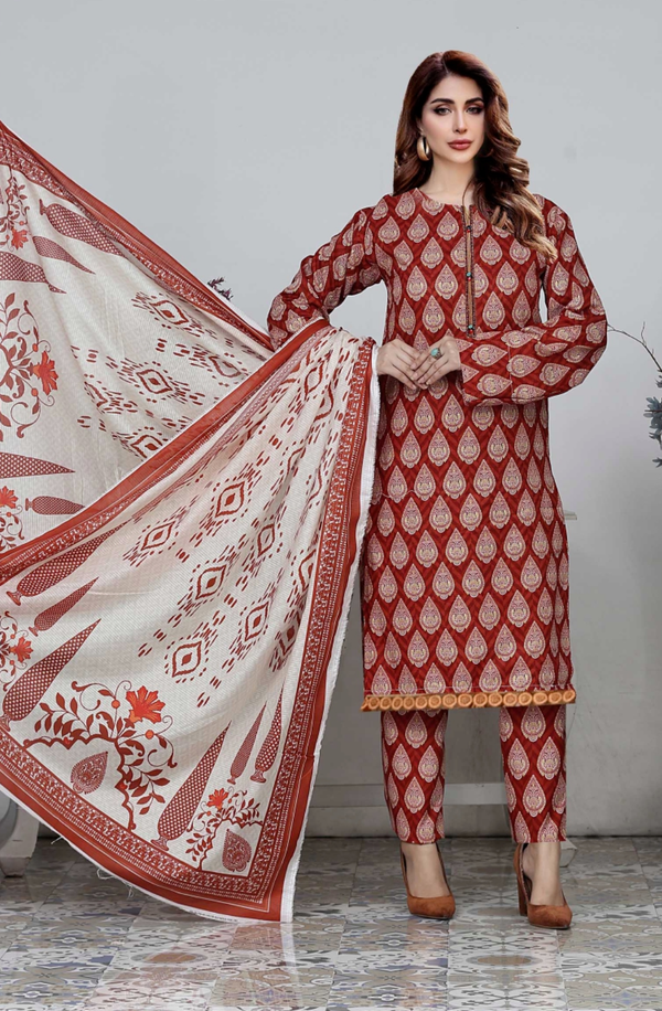 CLV2-02 COCO Lawn Prints Volume 2 Unstitched 3-piece Suit by Lenaim