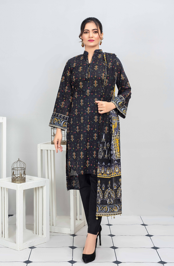 MCL-10 Unstitch 3 piece Suit Spring/summer MOCO Print - Original Lawn