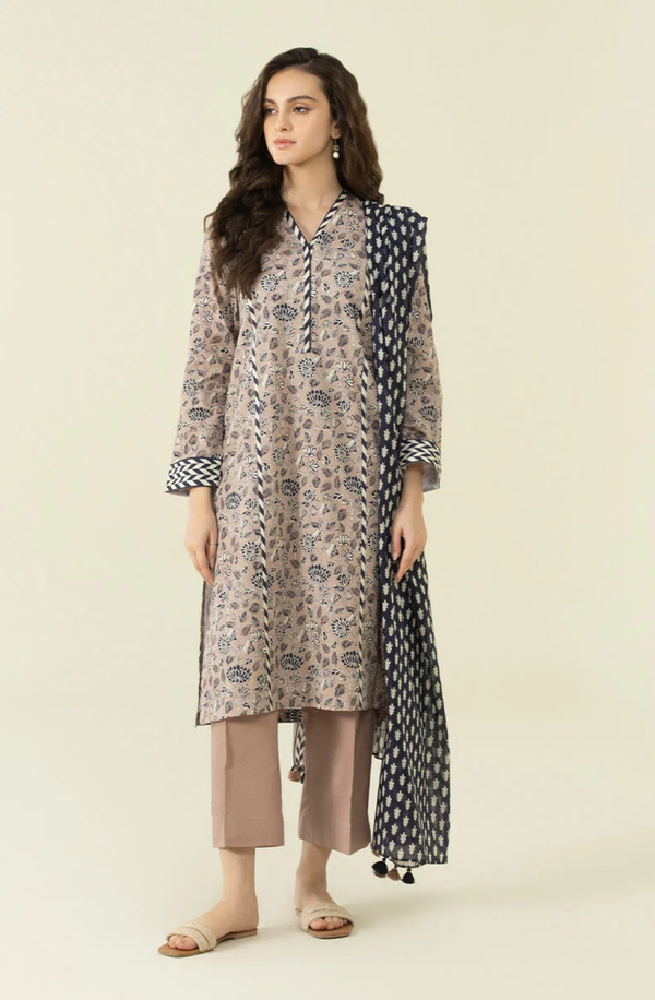 U3P-DY23V4-35R Printed Lawn Collection 2024 Volume 1 by Sapphire
