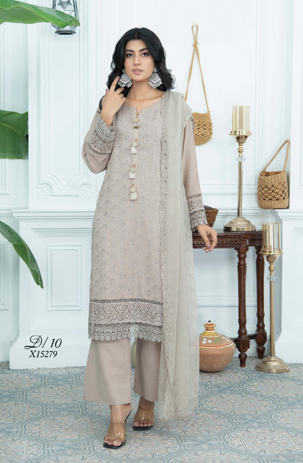 D/10 15279 Embroidered Karandi Collection by Rangrani