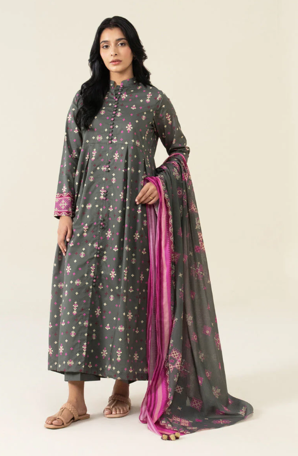 U3P-DY23V4-20R Printed Lawn Collection 2024 Volume 1 by Sapphire