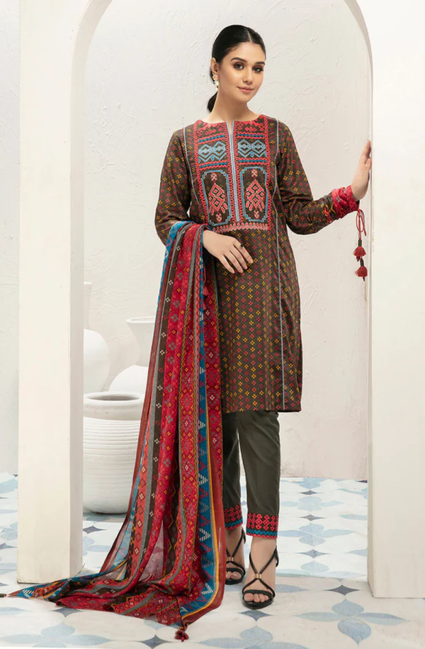 42001607-R Nishat Unstitched 3-piece Lawn Collection Volume-4