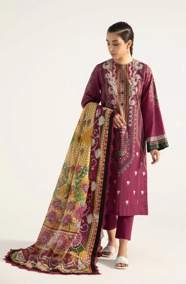 U3E-PP22V5-3WS Unstitched Printed Lawn Collection 2025 Volume-9 by Sapphire