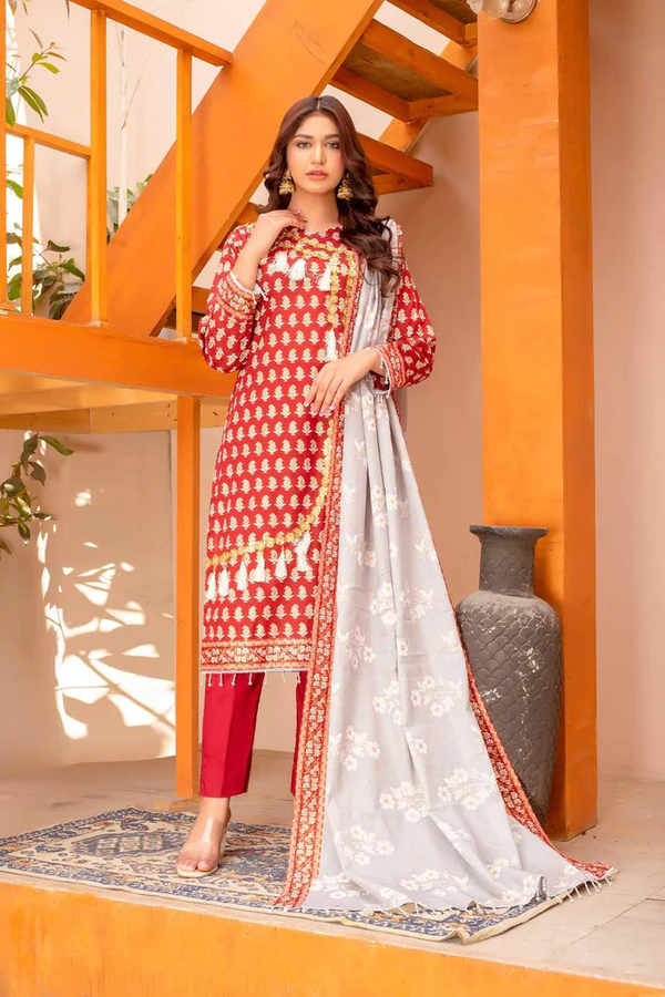 Aysun D-05 Summer Lawn Unstitch 3 piece suit By Lailama