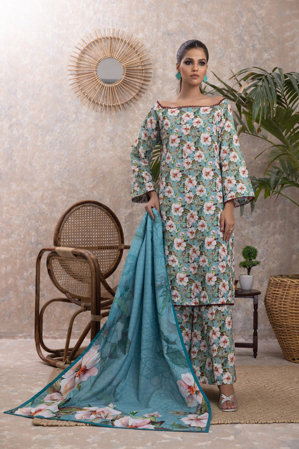 ISMK1-2 Unstitch 3 Piece suit Mushk Khadder Collection Volume 1 by Regalia