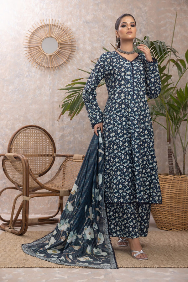 ISMK1-4 Unstitch 3 Piece suit Mushk Khadder Collection Volume 1 by Regalia