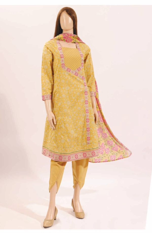 U01-23051-15C Kefi Printed Lawn Volume-5 2024 Unstitched 3 Piece Suit by Saya