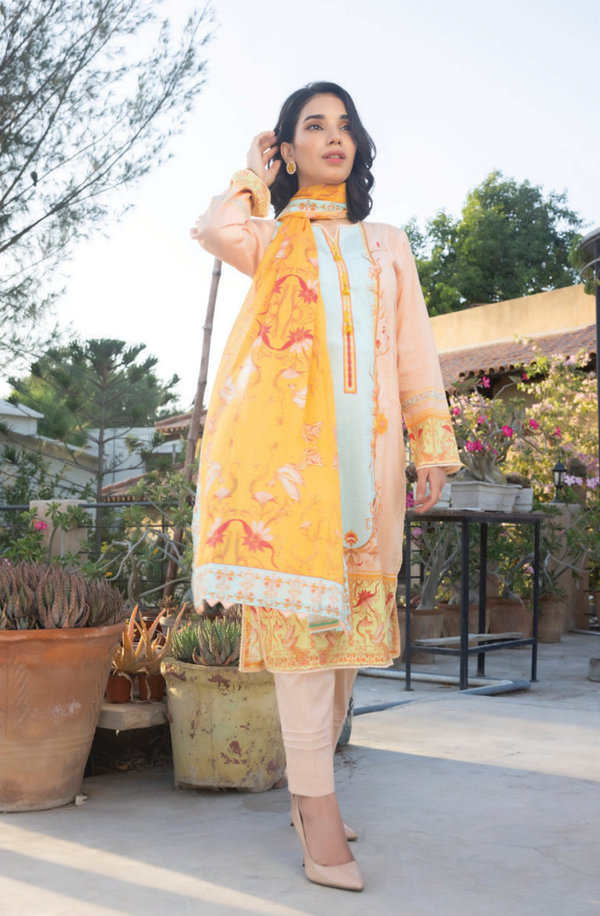 ORC6-7 Unstitched 3piece Suit Orchid Printed Lawn Volume 6 by Regalia