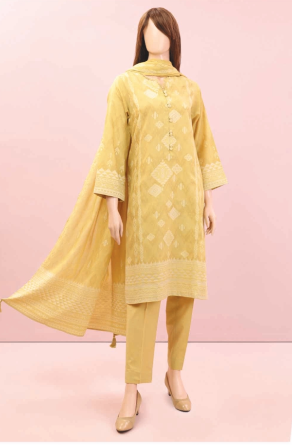 Sheen U02-22114-35A Jacquard Cotton Unstitch 3 piece Suit by Saya
