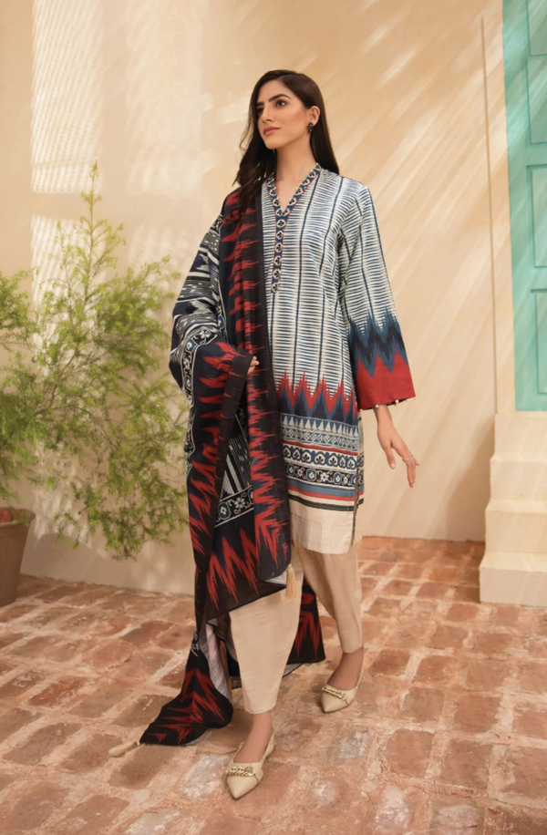 U3P-WS23R7-11 Unstitch Digital Printed Khaddar Volume-1 by Sapphire