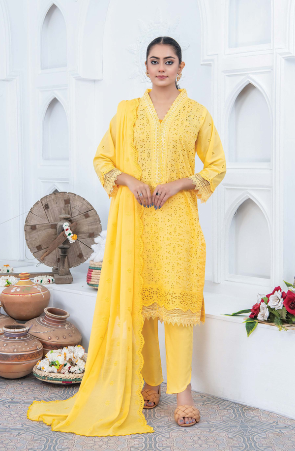 D/03 X15187 Chikankari Embroidered Lawn by Rangriti